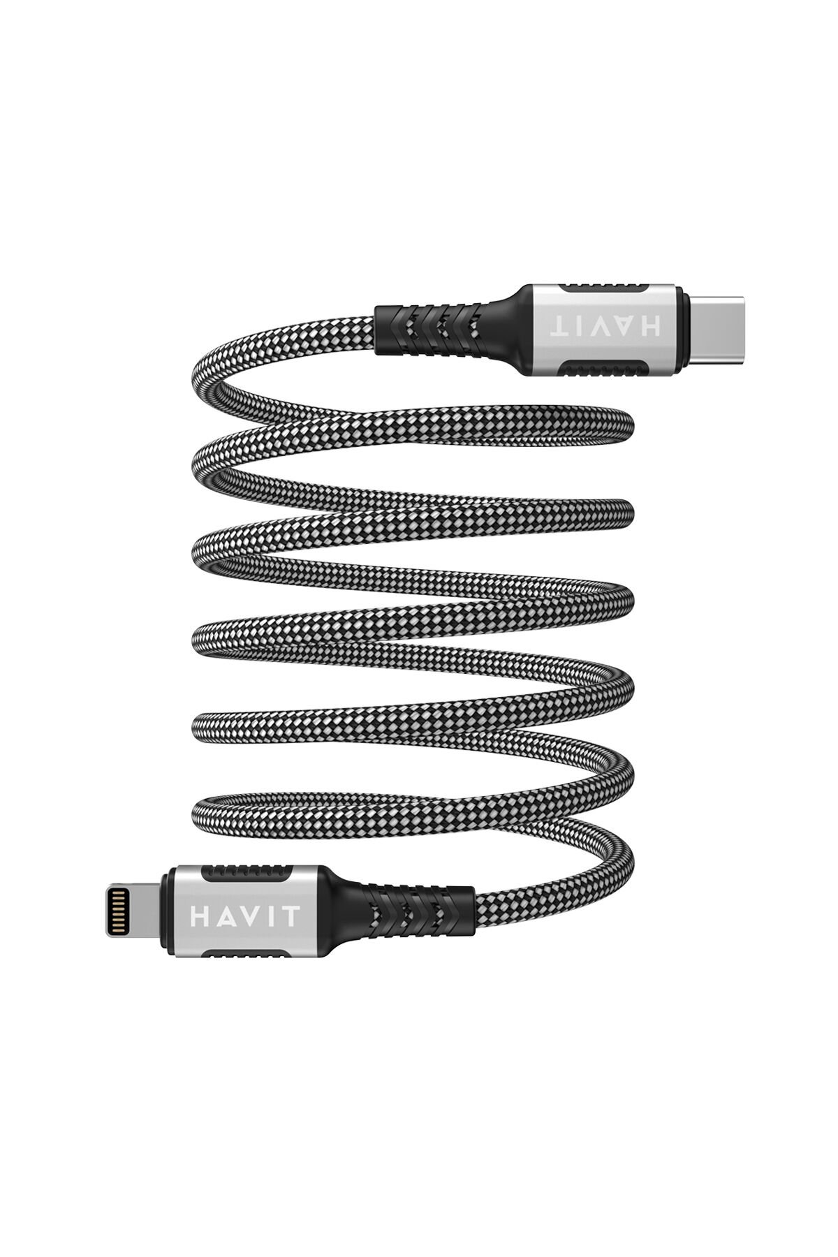 CB6298 Type-C to Lightning Manyetik Şarj Kablosu PD30W Siyah
