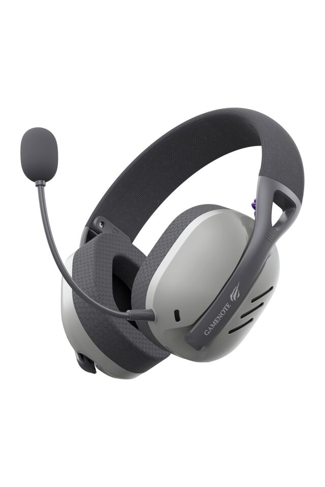 Gamenote Fuxi-H3 Gaming Oyuncu Mikrofonlu Kulaklığı 7.1 - 4 Modlu (BT, 2.4Ghz, Type-C, 3.5mm) Gri