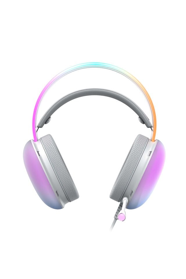 Gamenote H2037D RGB Gaming Mikrofonlu Oyuncu Kulaklığı 3.5mm Jack Beyaz