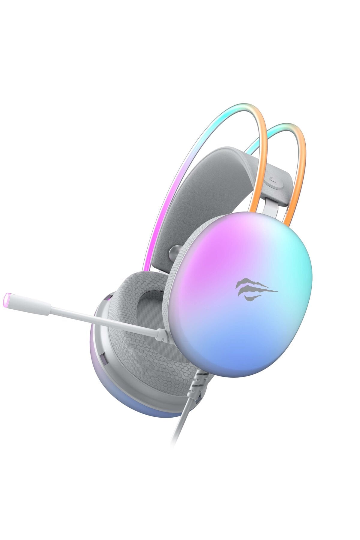 Gamenote H2037D RGB Gaming Mikrofonlu Oyuncu Kulaklığı 3.5mm Jack Beyaz