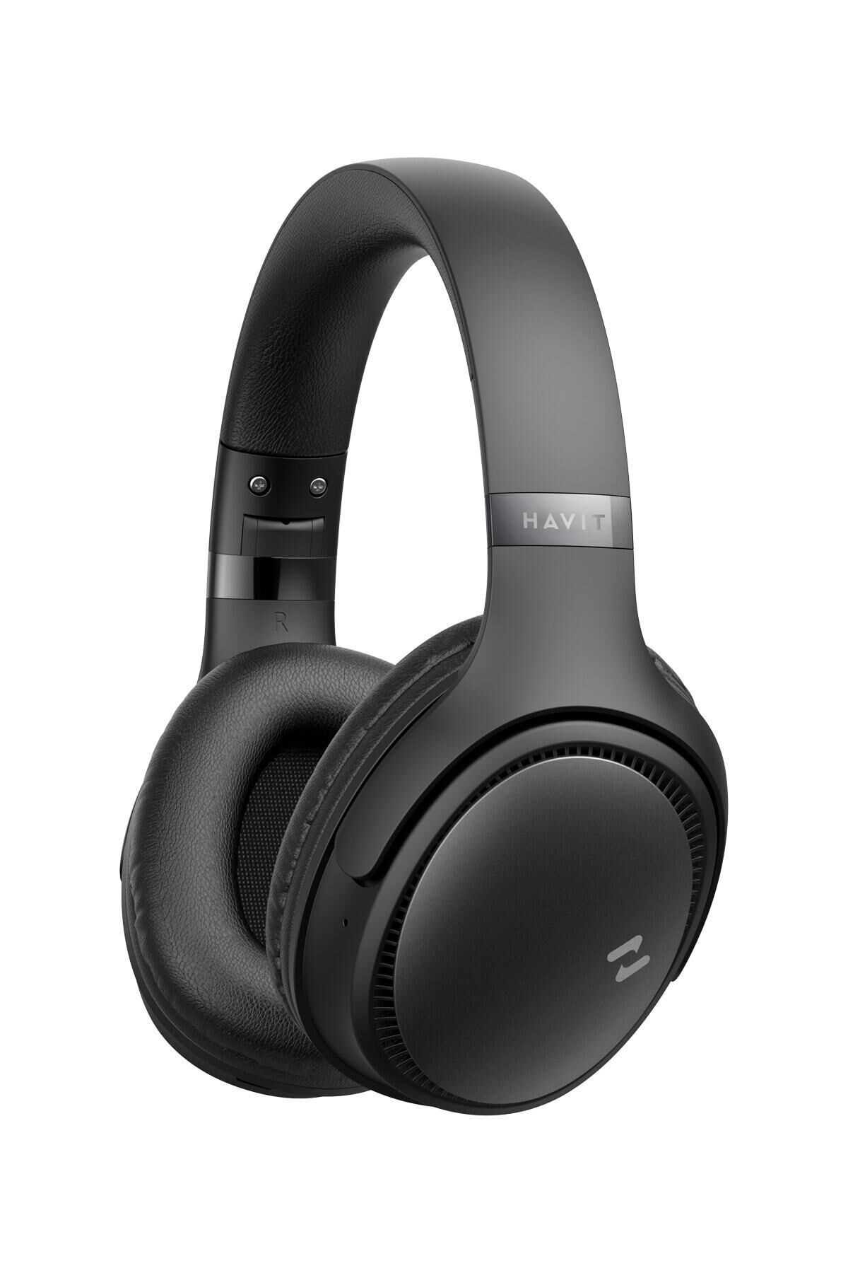 H630BT Katlanabilir Kafa Üstü Mikrofonlu Bluetooth Kulaklık - 36 Saat Kullanım Bluetooth V5.3 Siyah