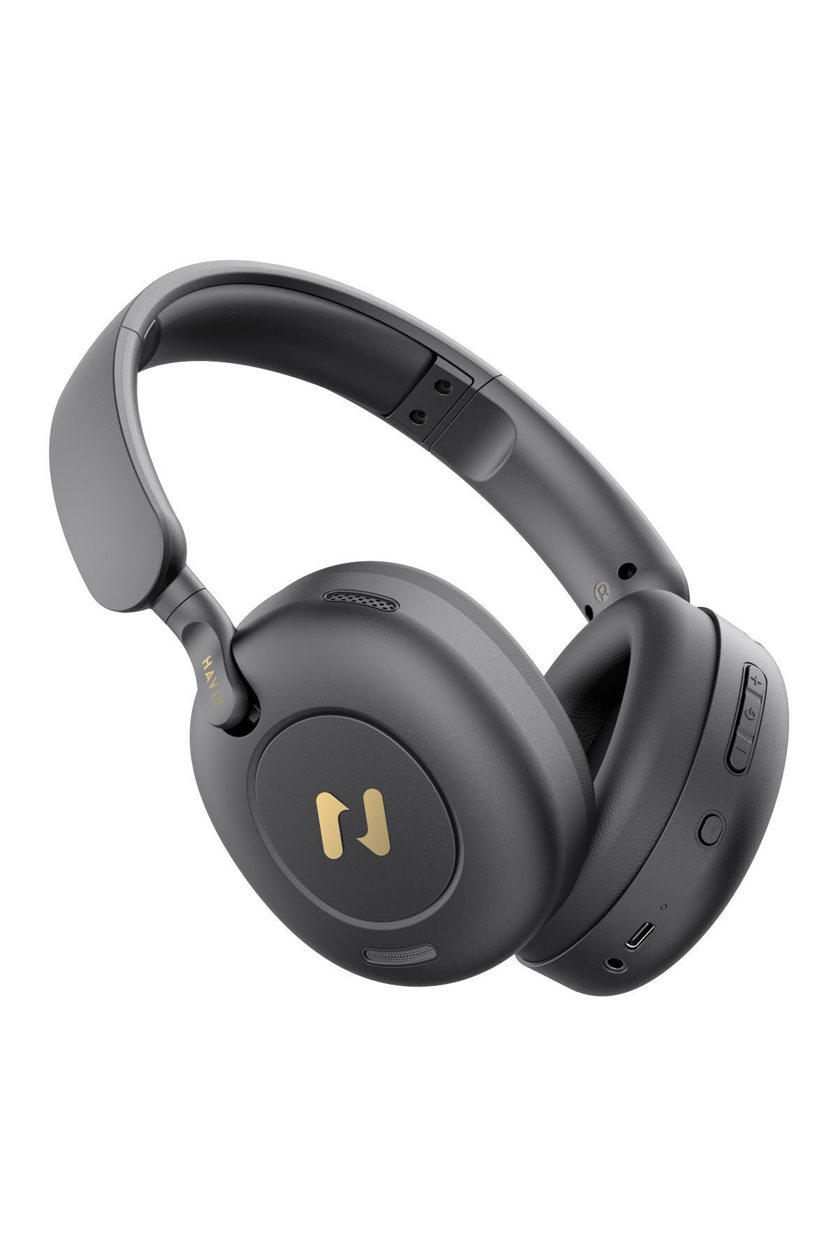 H655BT PRO Hi-Res ANC Kulaküstü Bluetooth Kulaklık - 80 Saat Batarya, AI Gürültü Önleme Siyah