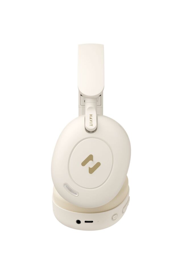 H655BT PRO Hi-Res ANC Kulaküstü Bluetooth Kulaklık - 80 Saat Batarya, AI Gürültü Önleme Bej