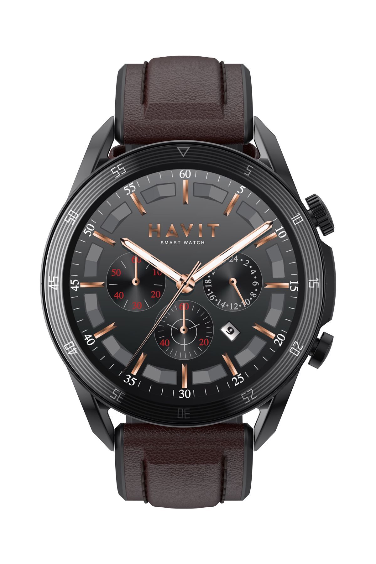 Watch M9030 Pro Amoled Hd 46MM Akıllı Saat - Sesli Telefon Görüşmesi Kahverengi