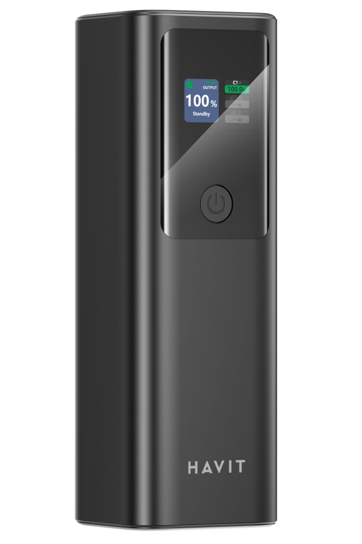 PB50 PD140W Dijital Ekranlı 27000mAh Yüksek Kapasiteli Powerbank – Siyah Siyah