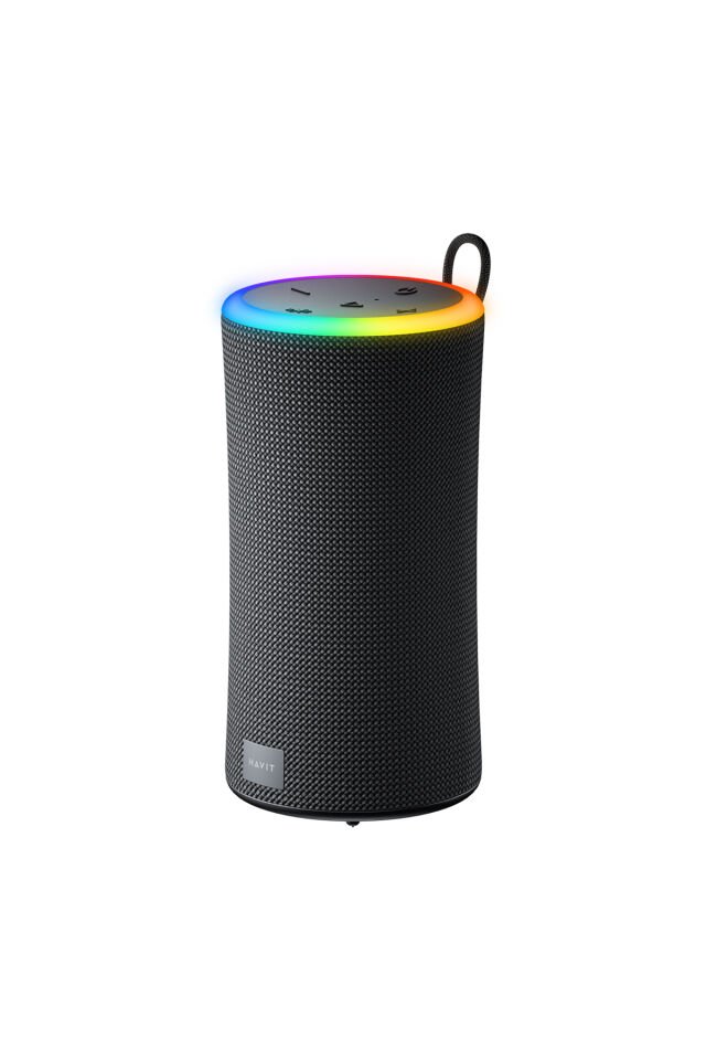 SK833BT Yüksek Bass 10W*2 Su Geçirmez RGB Bluetooth Hoparlör Siyah
