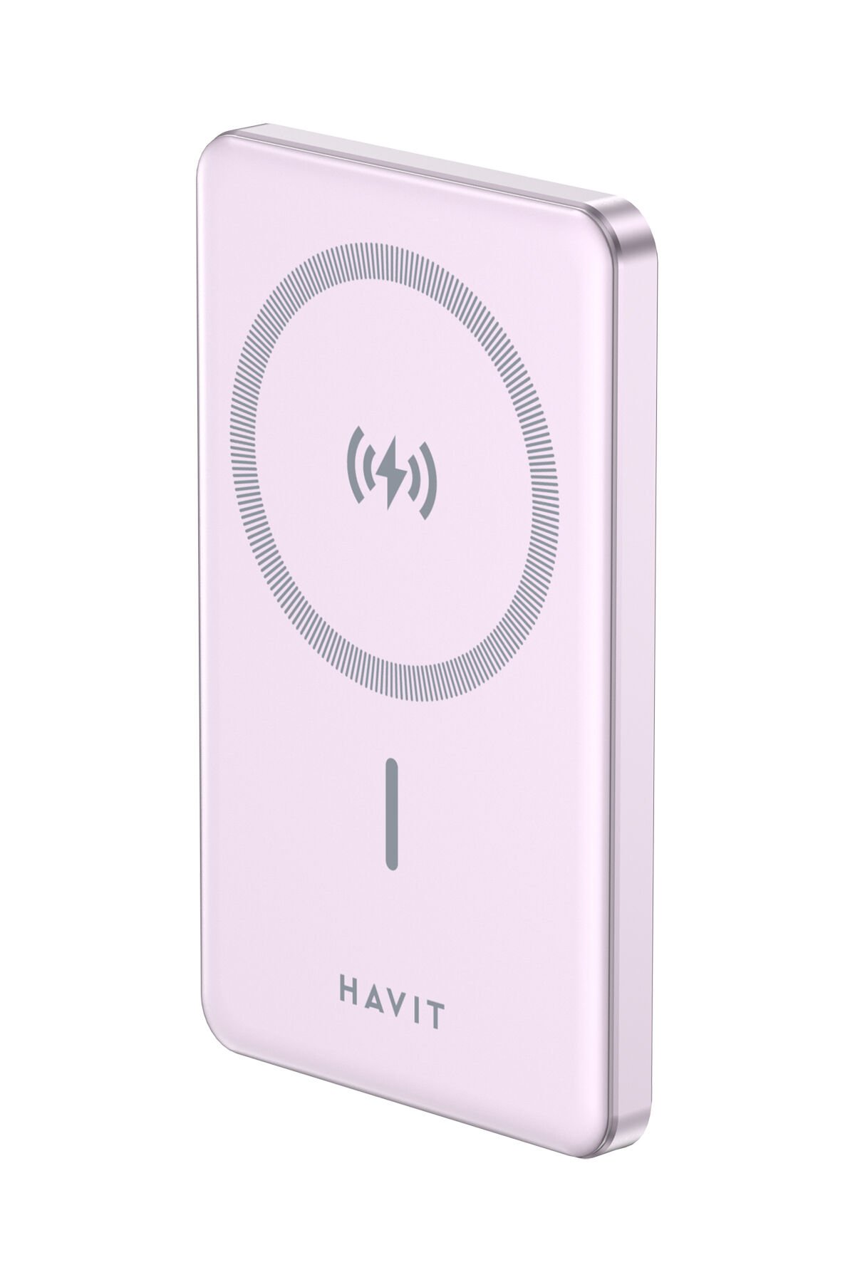Pb5202 5.000mah Magsafe Manyetik Kablosuz Powerbank Ultra Ince 20w, Iphone Uyumlu - Mor Mor