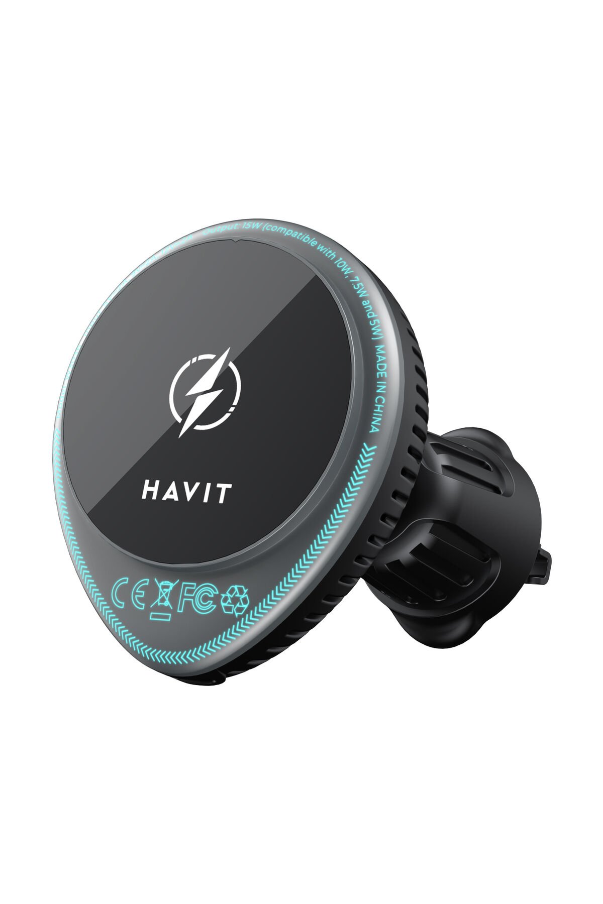 W3036 15W MageSafe Soğutucu Fanlı Araç Şarjı Siyah
