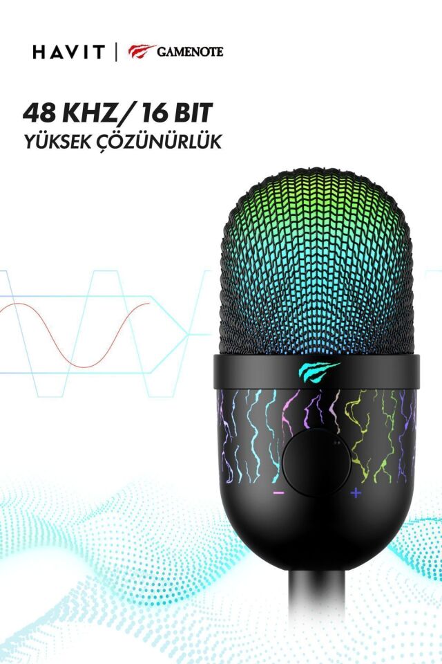 Gamenote GK52 RGB Gaming Profesyonel Oyuncu Yayıncı Mikrofonu