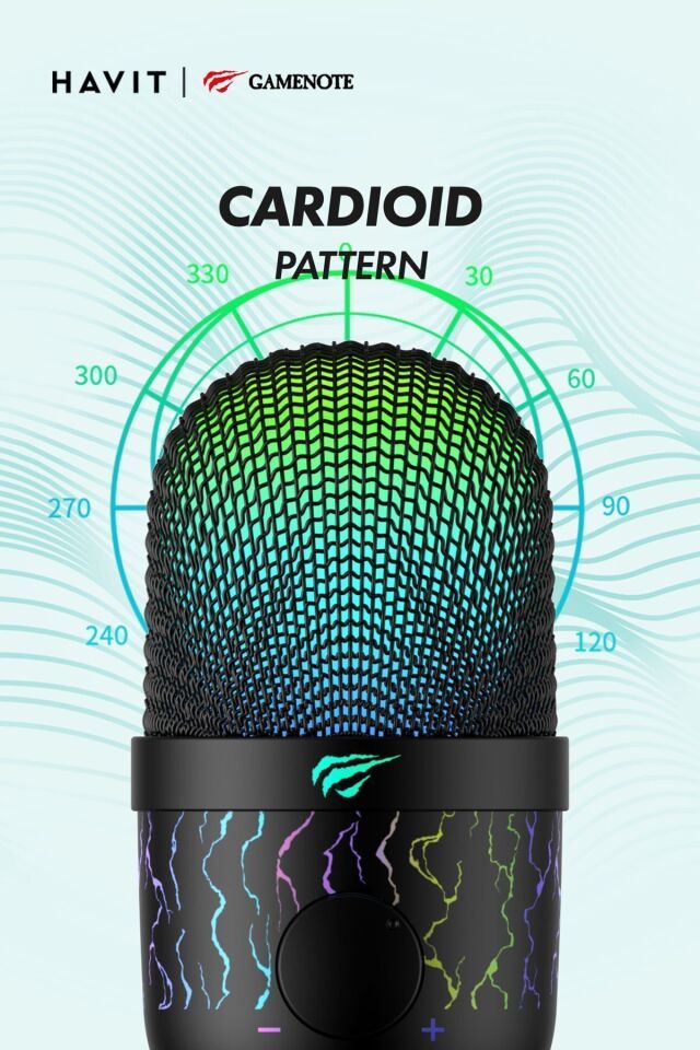 Gamenote GK52 RGB Gaming Profesyonel Oyuncu Yayıncı Mikrofonu