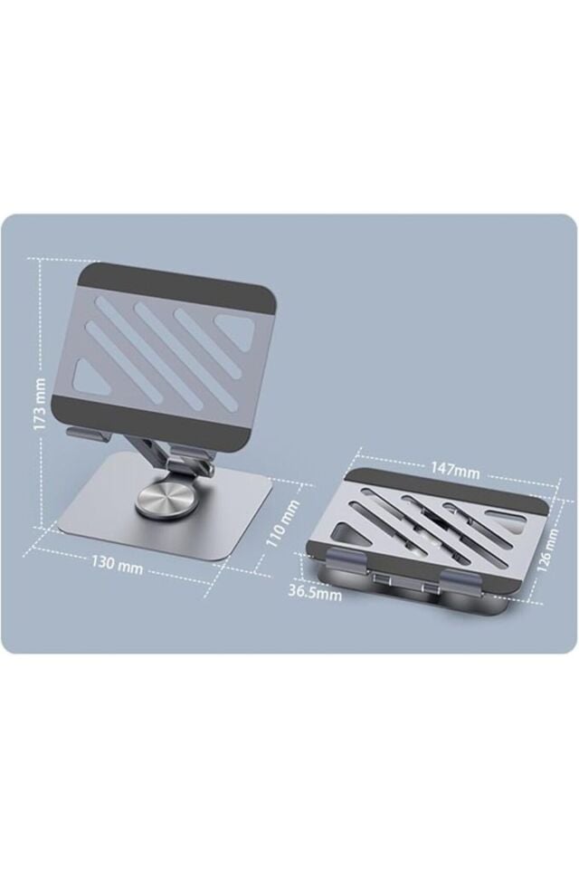 Tablet Standı 360° Dönebilen Tablet Tutucu Katlanabilir Alüminyum Tablet Ve Telefon Standı