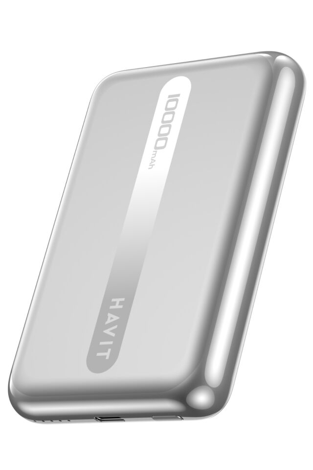 PB5246 10.000 mAh Manyetik Kablosuz Powerbank 15W Kablosuz 20W PD Titanyum