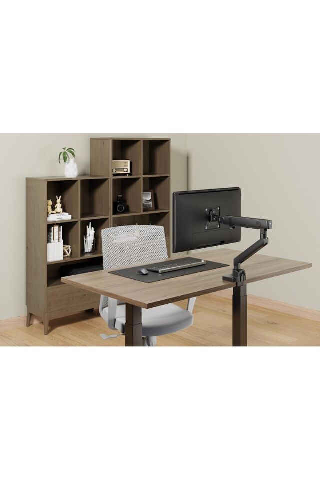 Monitör Tutucu, 17''-35'' Ekranlar için, 12kg Taşıma Kapasiteli, VESA Uyumlu, Siyah
