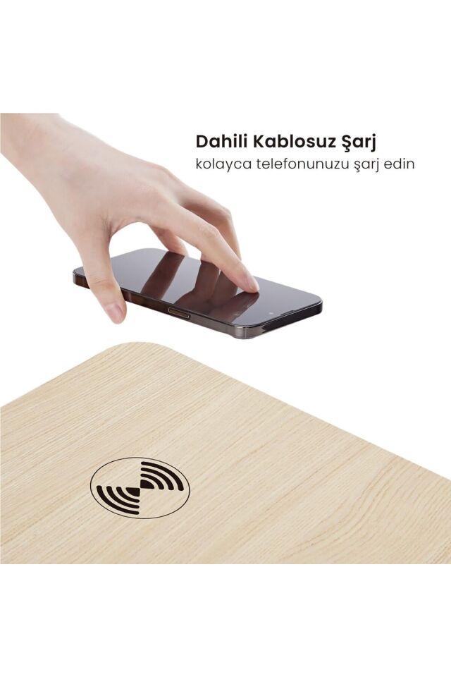 Elektrikli Çalışma Masası Yüksekliği Ayarlanabilir Hafızalı 1x Type-C 1x Usb-A