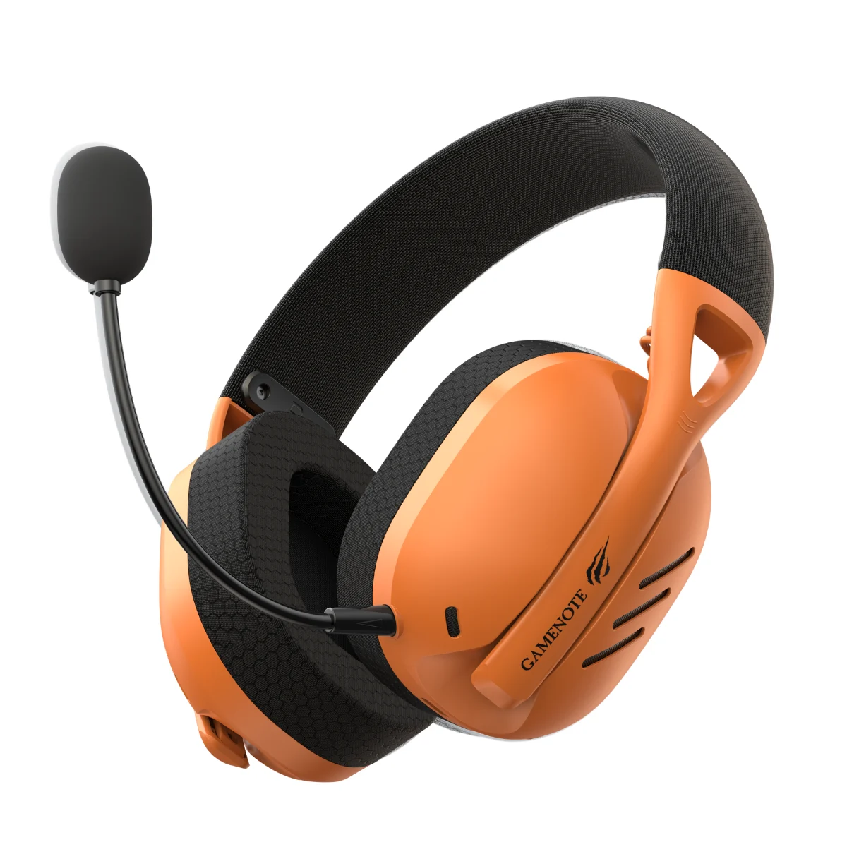 Gamenote Fuxi-H3 Gaming Oyuncu Mikrofonlu Kulaklığı 7.1 - 4 Modlu (BT, 2.4Ghz, Type-C, 3.5mm) Turuncu