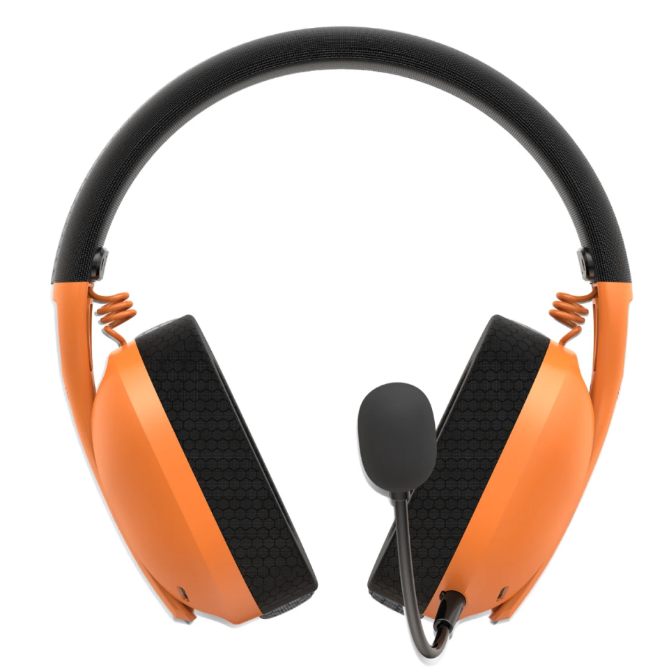 Gamenote Fuxi-H3 Gaming Oyuncu Mikrofonlu Kulaklığı 7.1 - 4 Modlu (BT, 2.4Ghz, Type-C, 3.5mm) Turuncu